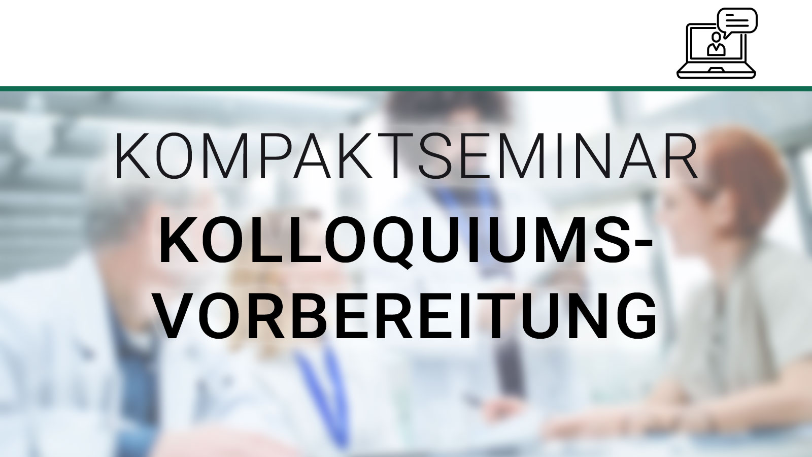 DIAG WISS Kompaktseminar Kolloquiumsvorbereitung