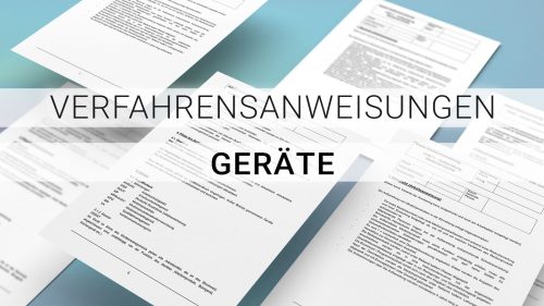 DIAG WISS Verfahrensanweisungen Geräte
